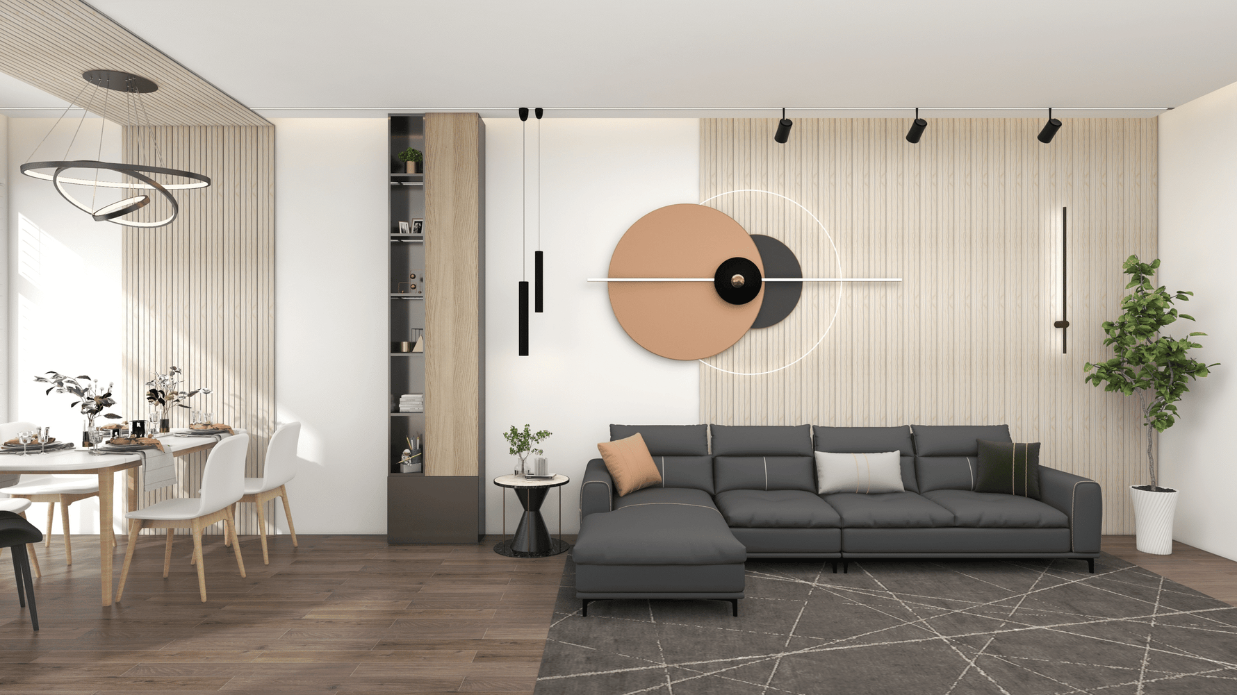 panou riflaj decorativ 3D PS duropolimer 0,31 m2 JC1159-D-0211