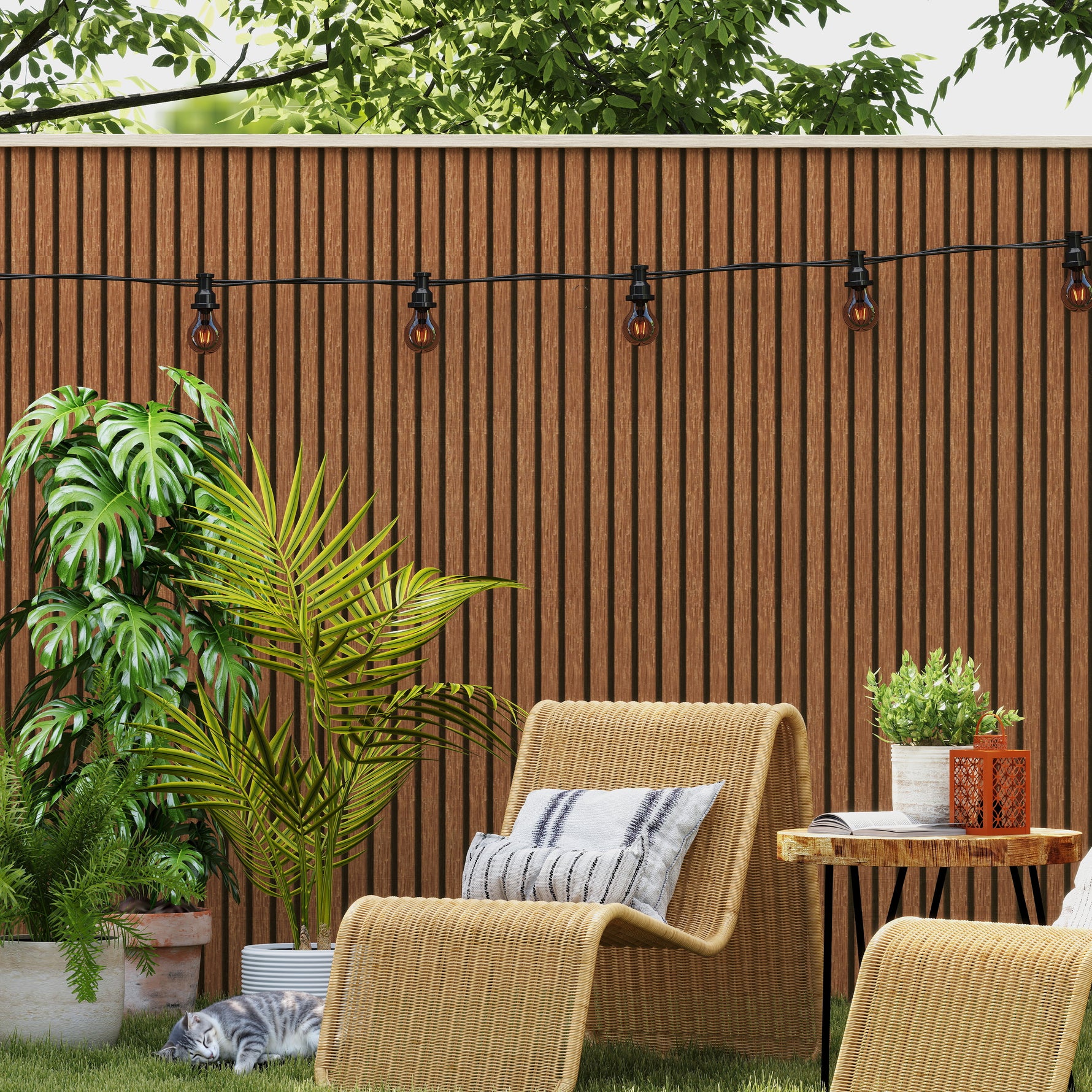 Riflaj WPC Exterior din Material Compozit JE23-2B-TA