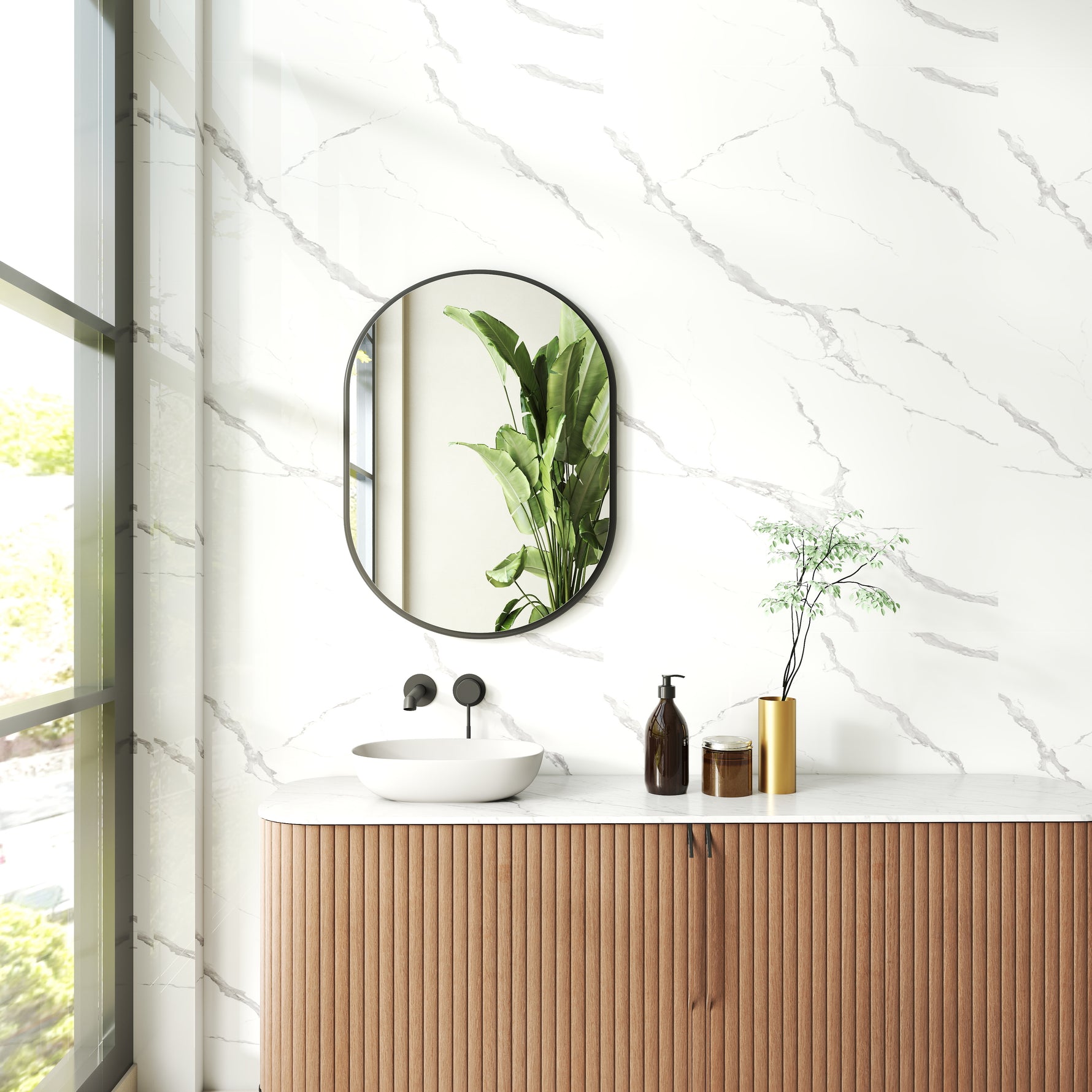 Panou Decorativ de Perete UV JF12203-UV-8871, 2800 × 1220 × 3 mm