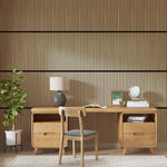 Panou Acustic Decorativ Pliabil MDF JM1372-BDT-26WV, 280 × 32 × 1.8 cm