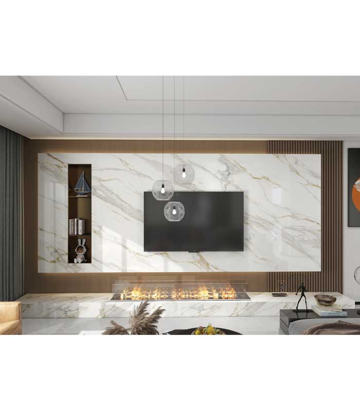 Set de 3 panouri decorative de perete SS018 din carbon