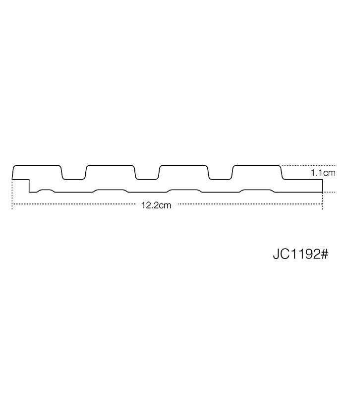 panou riflaj decorativ 3D PS duropolimer JC1192-B465