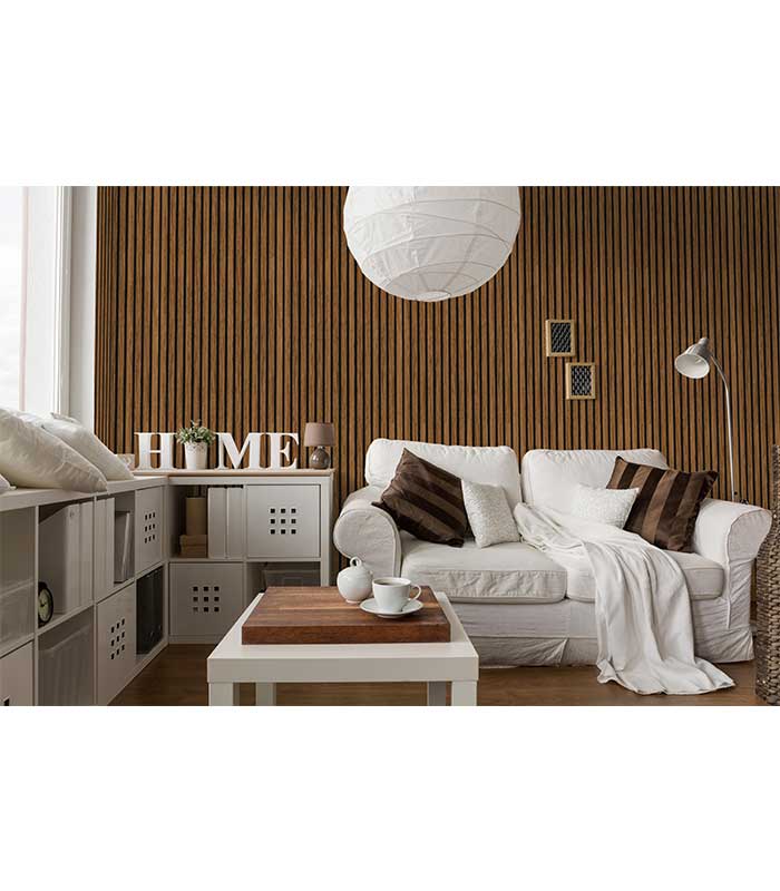 panou riflaj MDF acustic decorativ 1.68 m2 JM1116-MBW-H363