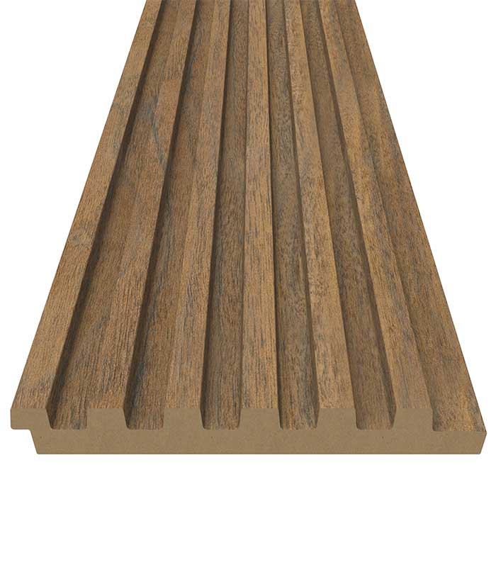 panou riflaj decorativ MDF 3D WDT40 2800x122x12 mm