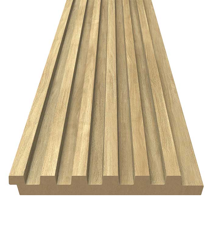 panou riflaj decorativ MDF 3D WDT54 2800x122x12 mm