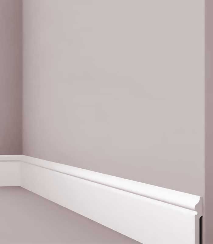 plinta decorativa din polimer dur 120x15x2400mm