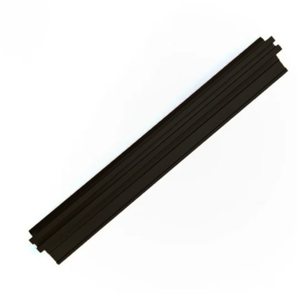 Profile tip H, pentru imbinarea panourilor panou decorativ perete WPC din aluminiu, 300×0.8cm, Negru